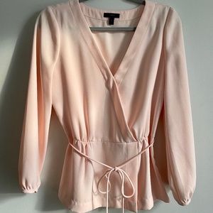 Blush Crepe Blouse (Tall)